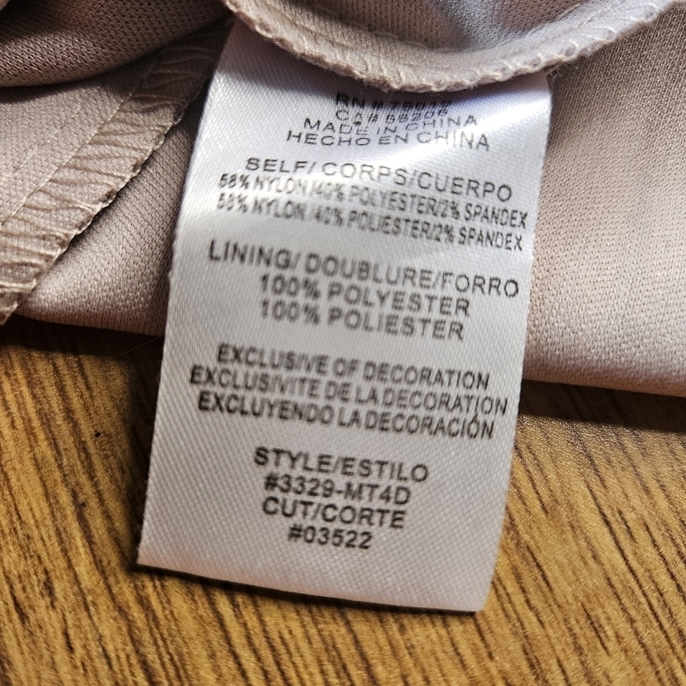 City Triangles gray formal dress sequins, rhinestones, glitter, slit, zipper - Picture 11 of 12